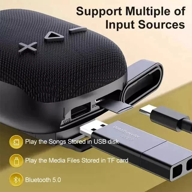 PARLANTE BLUETOOTH PORTATIL IMPERMEABLE PARA MOTO Y BICIC - 3