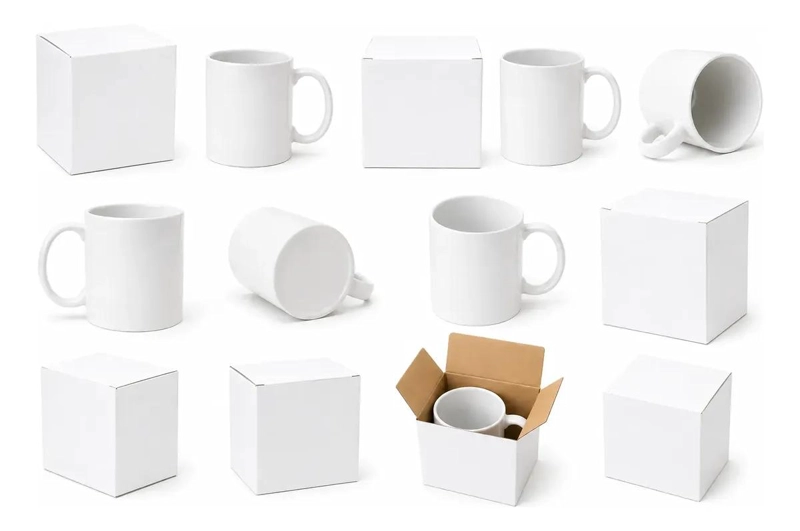 PACK 12 TAZAS BLANCAS 11 OZ SUBLIMACION PREMIUM - 1