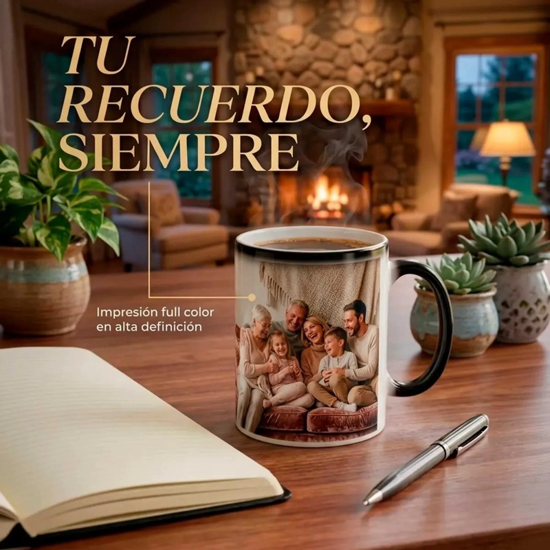 TAZA MAGICA PERSONALIZADA 11OZ CAMBIO DE COLOR - 3
