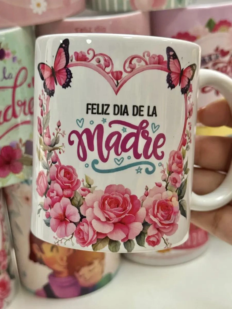 PACK 6 TAZONES ESTAMPADOS CON DISEÑOS VARIADOS - 1