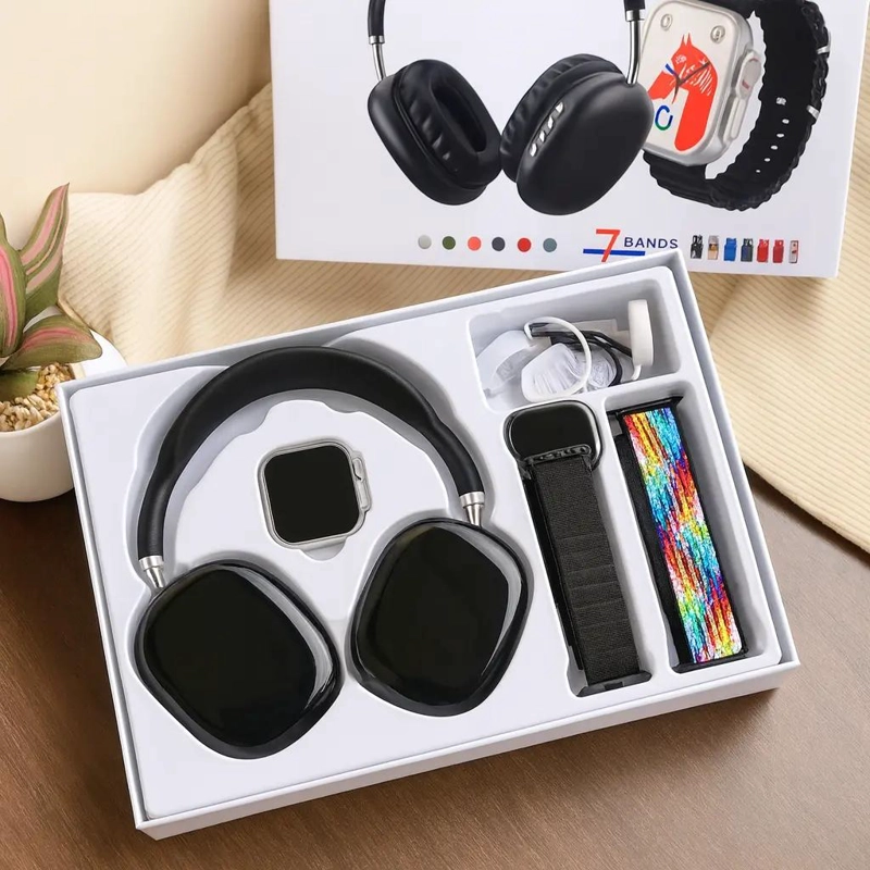 COMBO AUDIFONOS P9 ULTRA 2 Y SMARTWATCH BIG 2.20 CON 7 CX - 3