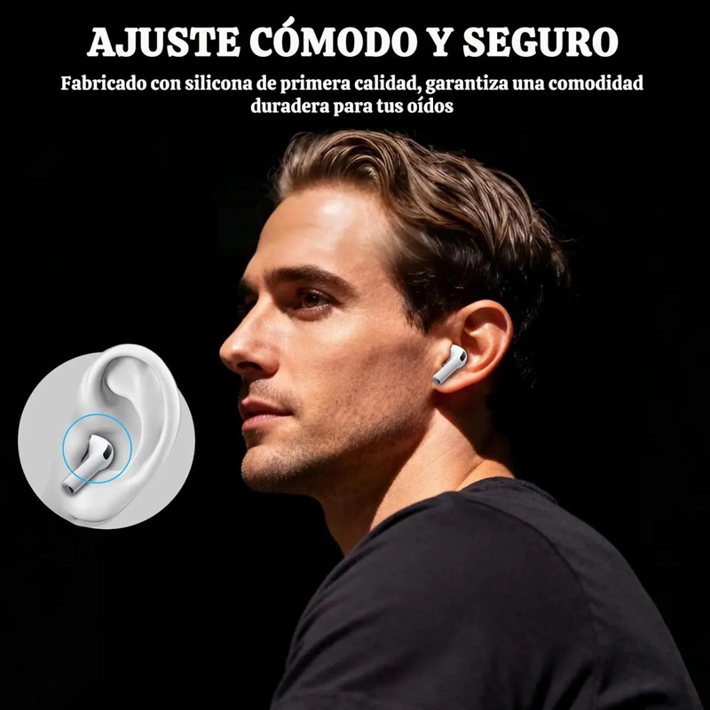 4 PARES ALMOHADILLAS REPUESTO PARA AIRPODS PRO 1 Y 2 CON - 5