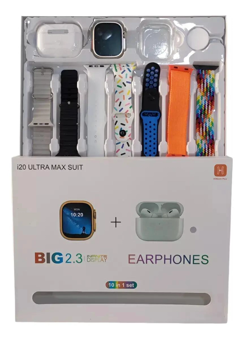 SMARTWATCH BIG 2.3 I20 ULTRA MAX SUIT CON AUDIFONOS Y 7 C - 3