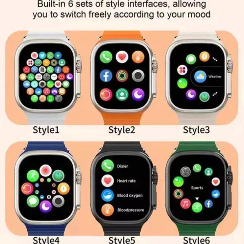 SMARTWATCH BIG 2.3 I20 ULTRA MAX SUIT CON AUDIFONOS Y 7 C - 4