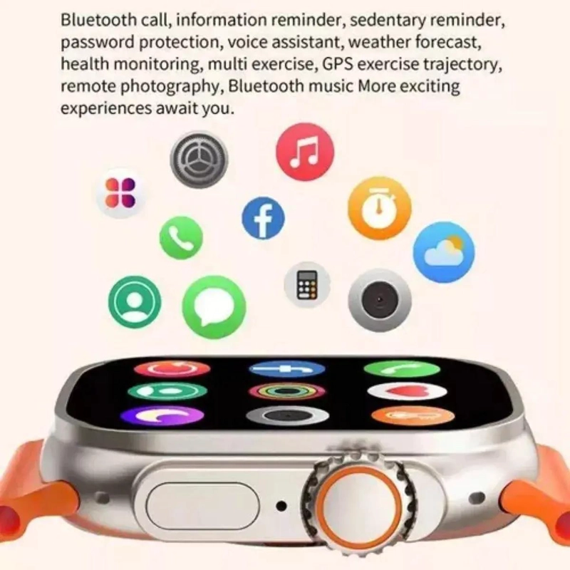SMARTWATCH BIG 2.3 I20 ULTRA MAX SUIT CON AUDIFONOS Y 7 C - 5