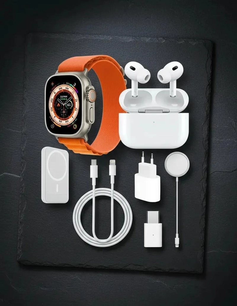 COMBO RELOJ INTELIGENTE X8 ULTRA + AUDIFONOS IN EAR + CAT - 2