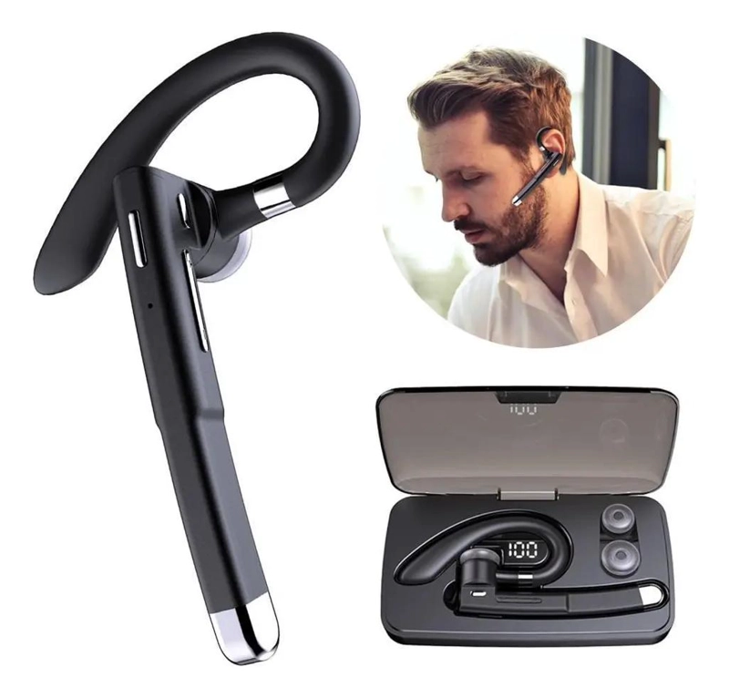 MANOS LIBRES BLUETOOTH PARA AUTO CON BATERIA 500MA - 2
