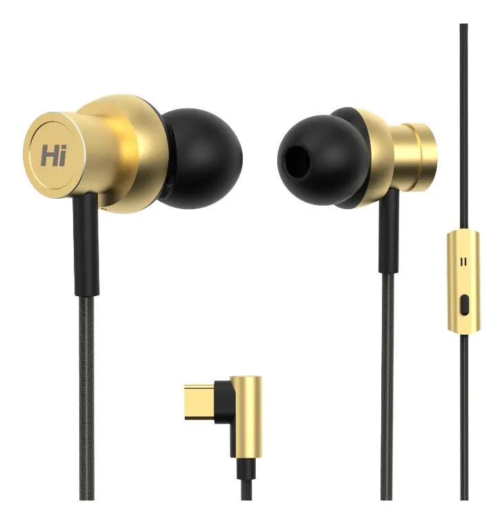 AUDIFONOS IN-EAR ALAMBRICOS CHAMPAGNE GOLD - 2