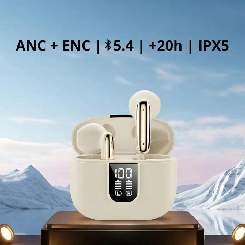 AUDIFONOS TWS BLUETOOTH 5.4 CON CANCELACION DE RUIDO Y IP - 2