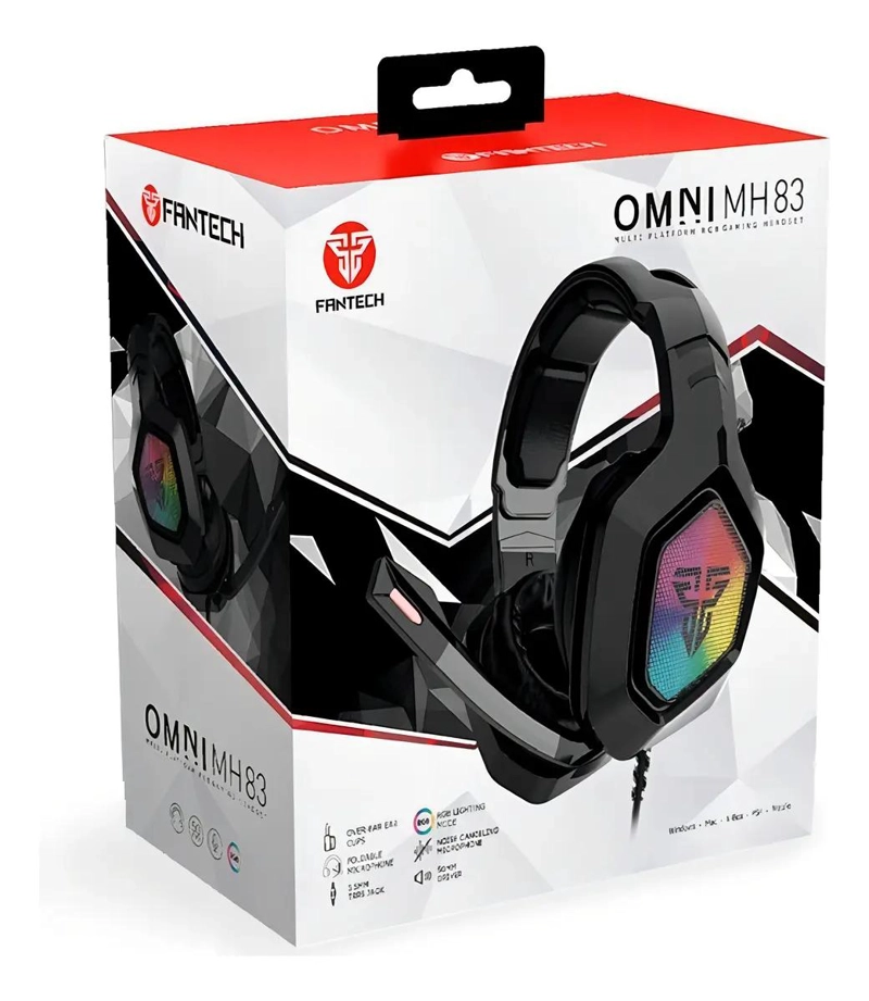 AUDIFONOS GAMER OMNI MH83 NEGRO CON JACK 3.5MM - 3
