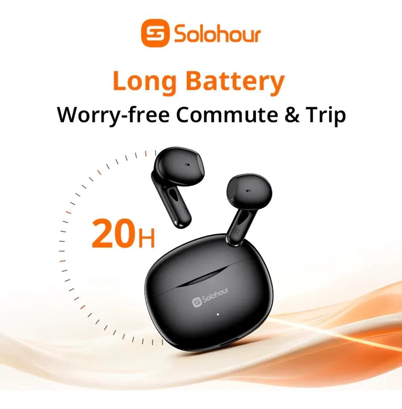 AUDIFONOS INALAMBRICOS BLUETOOTH 6.0 CON BATERIA DE 20H - 4