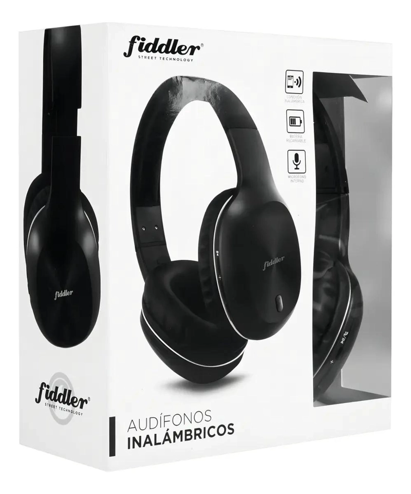 AUDIFONOS BLUETOOTH ON-EAR CON MANOS LIBRES NEGRO - 4
