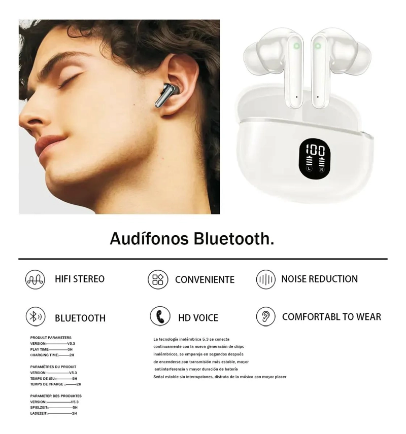 AURICULARES BLUETOOTH TWS INALAMBRICOS SONIDO HD - 3