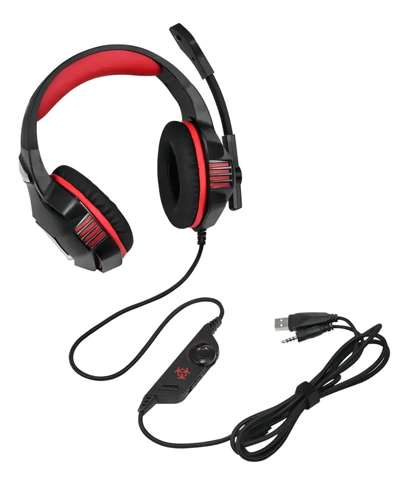 AURICULARES GAMER CON LUZ LED PARA PS4 Y XBOX - 4