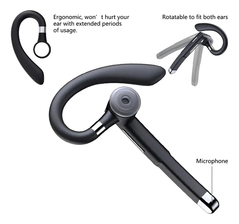 AURICULAR IN-EAR INALAMBRICO NEGRO YYK-520 - 4