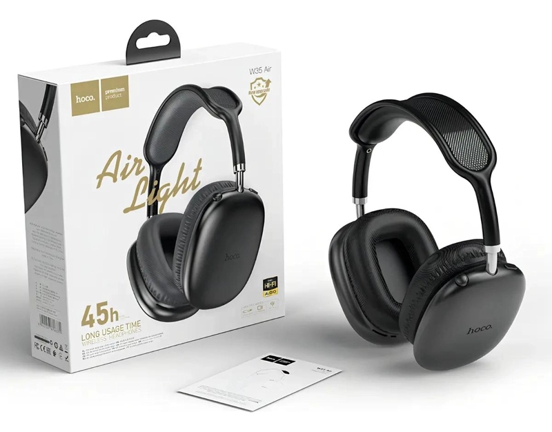 AUDIFONO BLUETOOTH W35 AIR CON 45HRS DE USO - 5