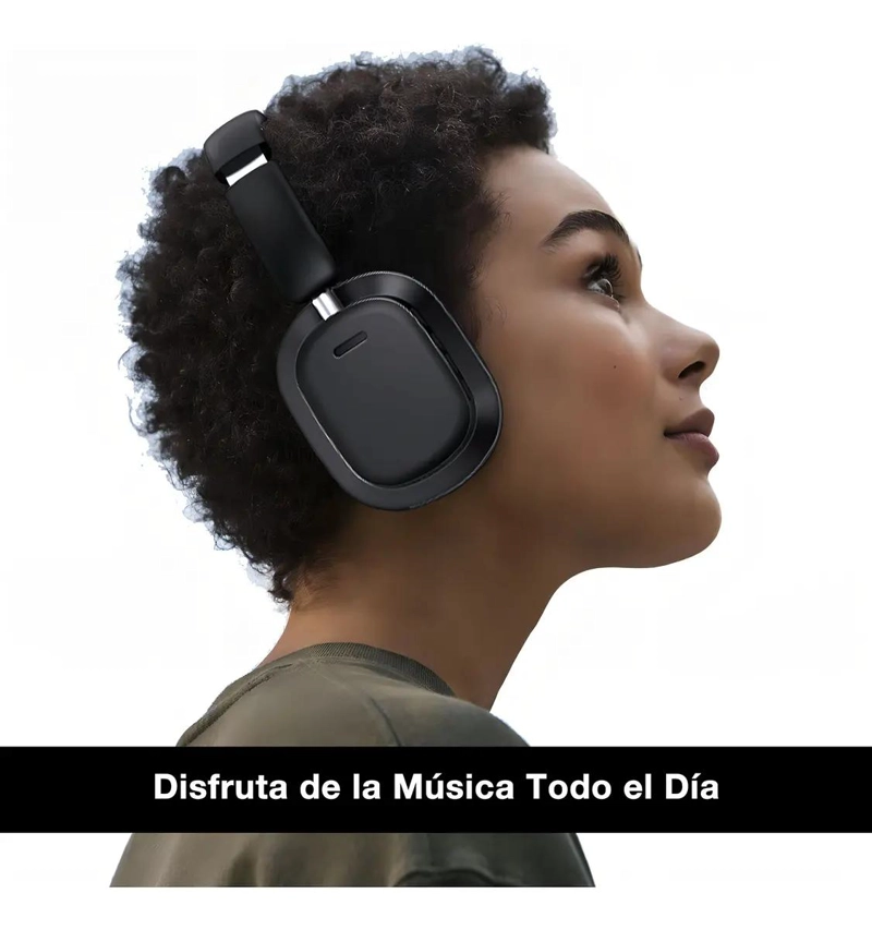AUDIFONOS INALAMBRICOS ON-EAR BLUETOOTH 5.3 CON BATERIA 1 - 2