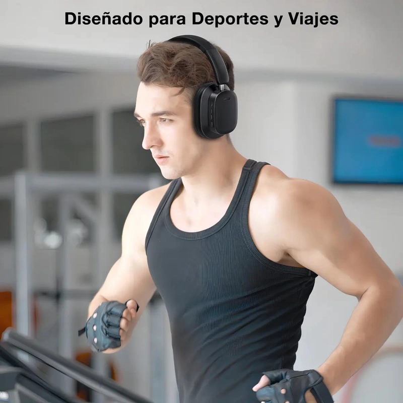 AUDIFONOS INALAMBRICOS ON-EAR BLUETOOTH 5.3 CON BATERIA 1 - 4