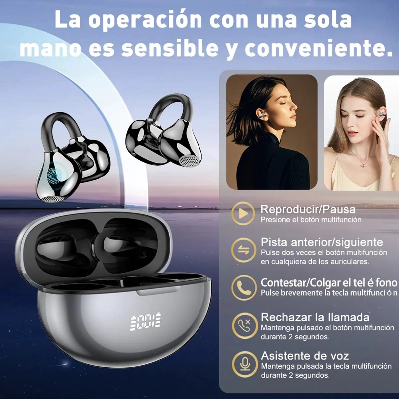 AUDIFONOS INALAMBRICOS BLUETOOTH CON CANCELACION DE RUIDO - 2
