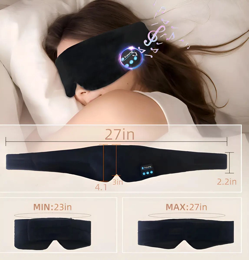 ANTIFAZ AURICULAR BLUETOOTH PARA DORMIR CON MICROFONO - 3