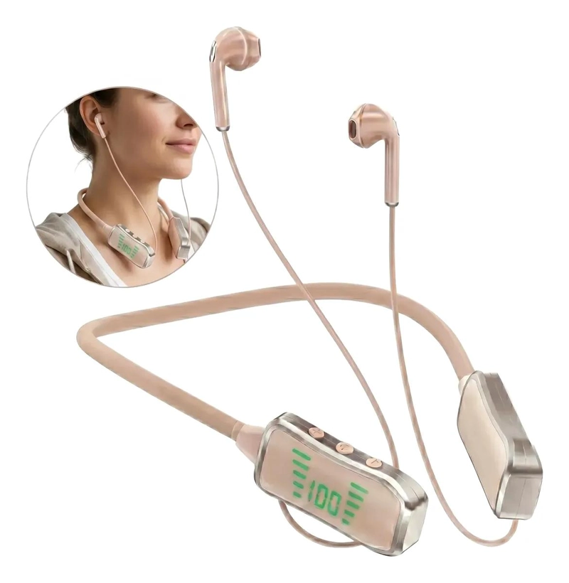 AUDIFONOS DEPORTIVOS BLUETOOTH 5.3 CON PANTALLA LED INALA - 2