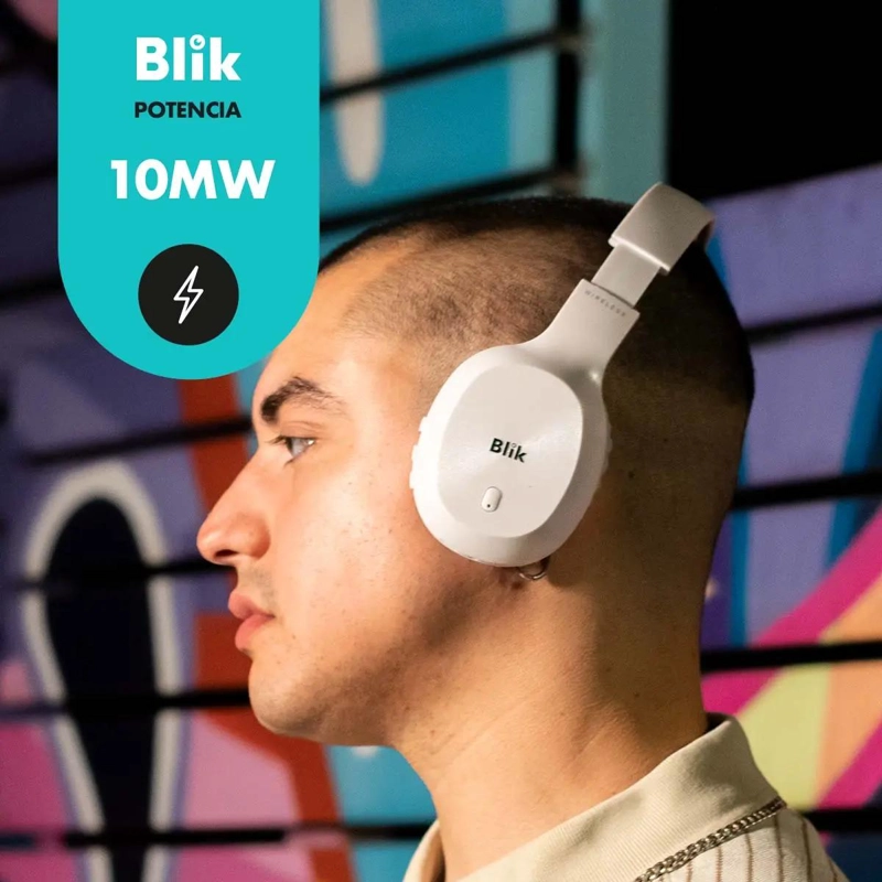 AUDIFONOS BLUETOOTH INALAMBRICOS COLOR BLANCO - 2