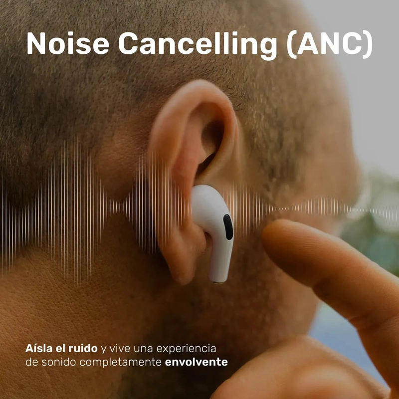 AUDIFONOS INALAMBRICOS RM7 PRO BLANCOS CON MICROFONO - 2