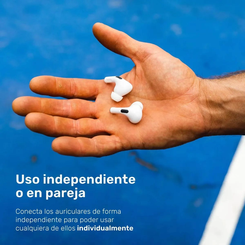 AUDIFONOS INALAMBRICOS RM7 PRO BLANCOS CON MICROFONO - 4