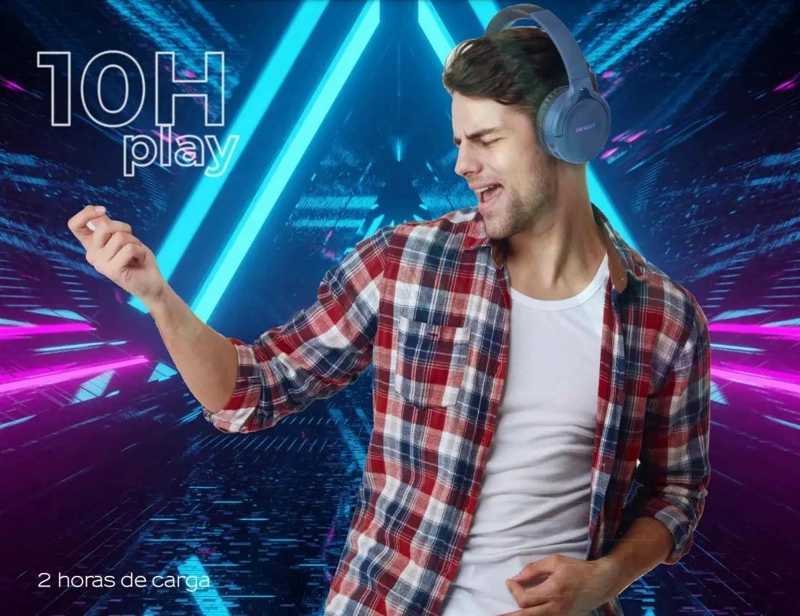 AUDIFONOS INALAMBRICOS BLUETOOTH CON 10 HORAS DE DURACION - 4