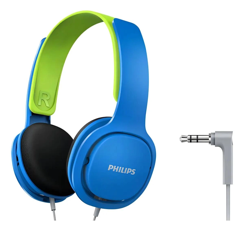 AURICULARES PARA NIÑOS COLOR AZUL CON DISEÑO COMODO - 3