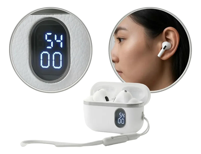 AUDIFONOS INALAMBRICOS BLUETOOTH CON PANTALLA LED Y EST. - 1