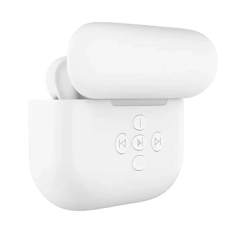 AUDIFONOS BLUETOOTH INALAMBRICOS BLANCOS CON ESTUCHE DE C - 4