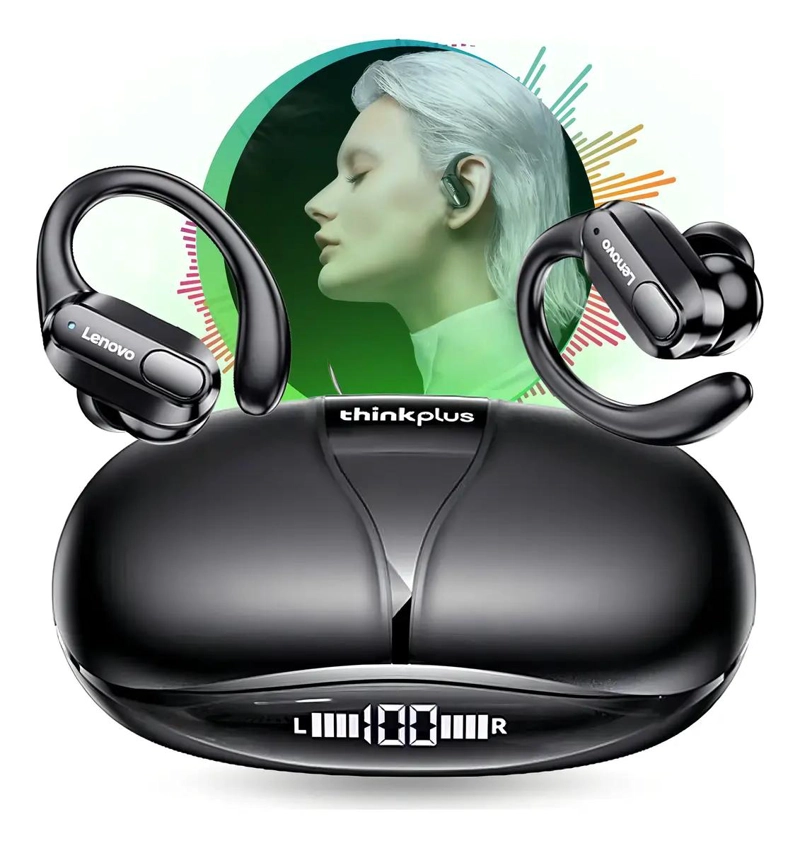AURICULARES INALAMBRICOS NEGROS CON MICROFONO Y CARGA USB - 2