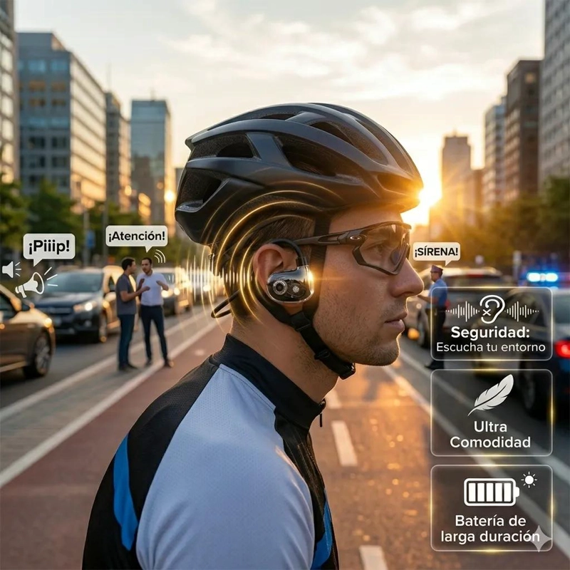 AUDIFONO DEPORTIVO BLUETOOTH PARA CORREDORES Y CICLISTAS - 4