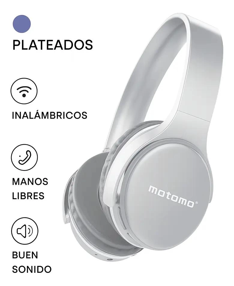 AUDIFONOS INALAMBRICOS BLUETOOTH CON MICROFONO Y CONTROL - 3