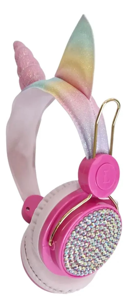 AUDIFONOS INALAMBRICOS BLUETOOTH DISEÑO UNICORNIO PARA NIÑAS - 1