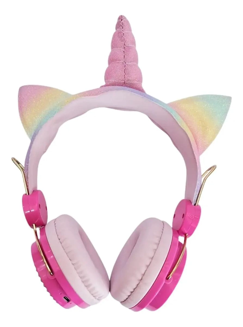 AUDIFONOS INALAMBRICOS BLUETOOTH DISEÑO UNICORNIO PARA NIÑAS - 3