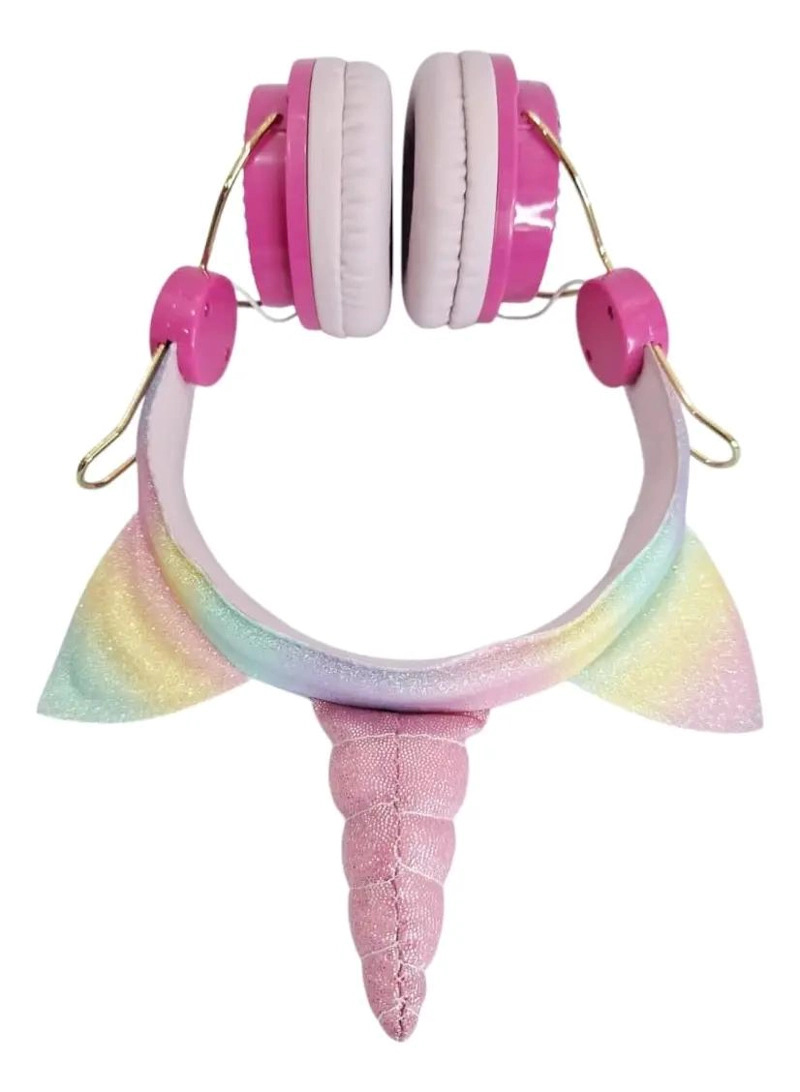 AUDIFONOS INALAMBRICOS BLUETOOTH DISEÑO UNICORNIO PARA NIÑAS - 5