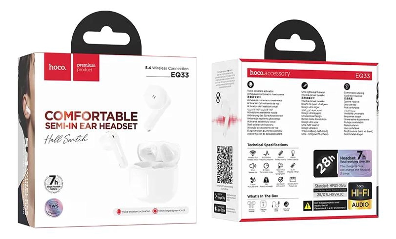AUDIFONOS BLUETOOTH IN EAR EQ33 TWS BLANCO - 3