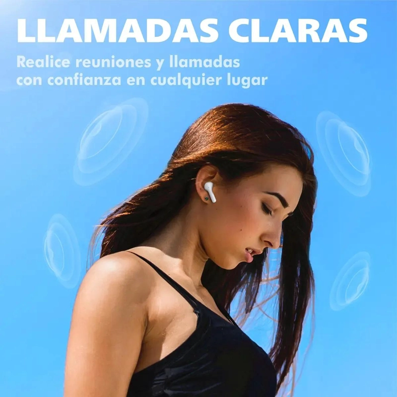 AUDIFONOS INALAMBRICOS BLUETOOTH 5.3 TWS CON CARGA TIPO C - 3