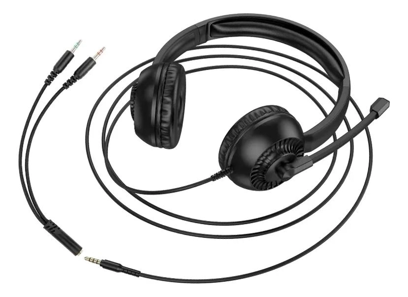 AUDIFONOS CON MICROFONO 3.5MM PARA LLAMADAS CLARAS - 1