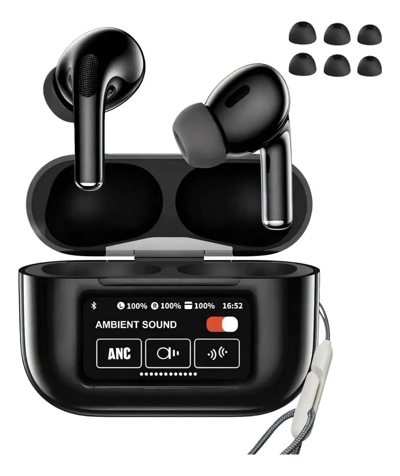 AURICULAR BLUETOOTH INALAMBRICO CON PANTALLA Y FUNCION AN - 1
