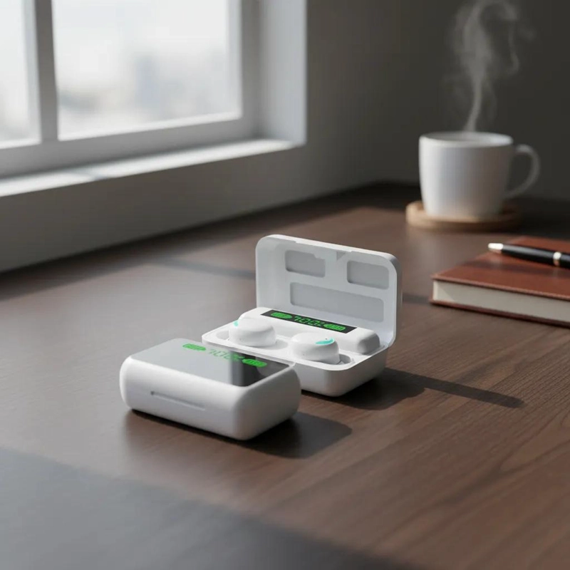 AUDIFONOS BLUETOOTH R11 BLANCO CON BLUETOOTH 5.1 - 3
