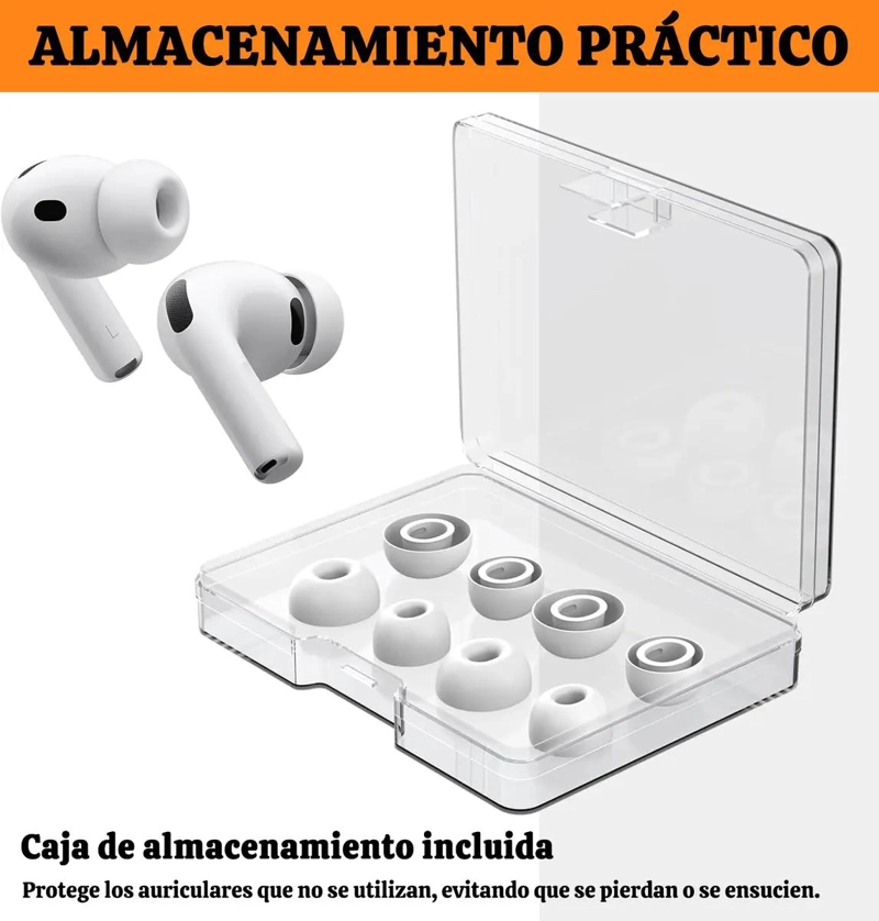 ALMOHADILLAS DE SILICONA PARA AUDIFONOS AIRPODS PRO - 5