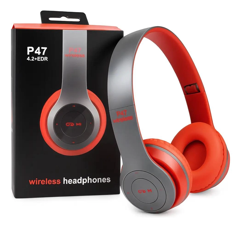 AUDIFONOS INALAMBRICOS BLUETOOTH P47 MANOS LIBRES - 1
