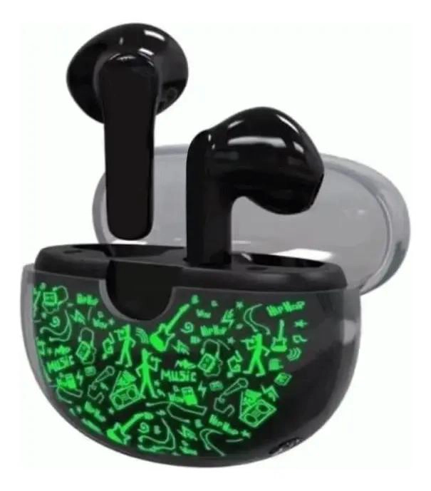 AURICULARES INALAMBRICOS CON LUZ LED RGB PERSONALIZADA - 3