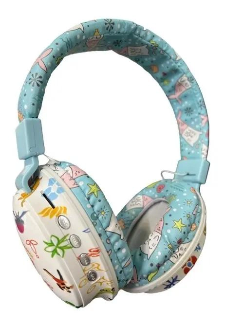 AUDIFONOS BLUETOOTH INALAMBRICOS PARA NIÑAS CON DISEÑO COLORIDO - 1