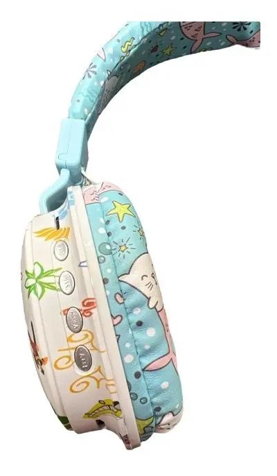 AUDIFONOS BLUETOOTH INALAMBRICOS PARA NIÑAS CON DISEÑO COLORIDO - 3