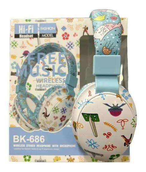 AUDIFONOS BLUETOOTH INALAMBRICOS PARA NIÑAS CON DISEÑO COLORIDO - 5