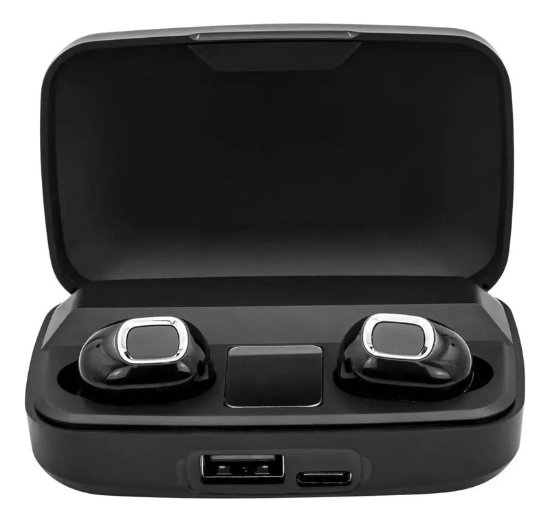 AUDIFONOS INALAMBRICOS NEGROS CON SONIDO POTENTE - 2